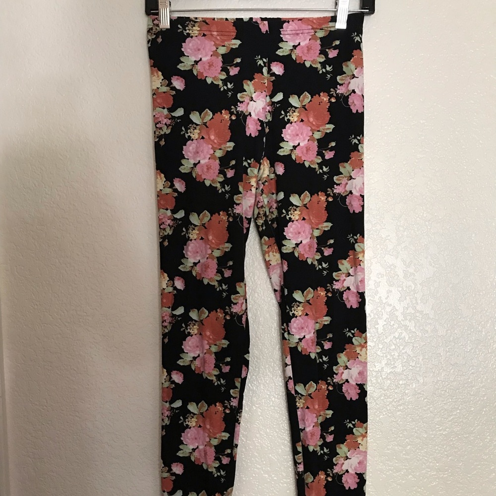2 printed legging tights